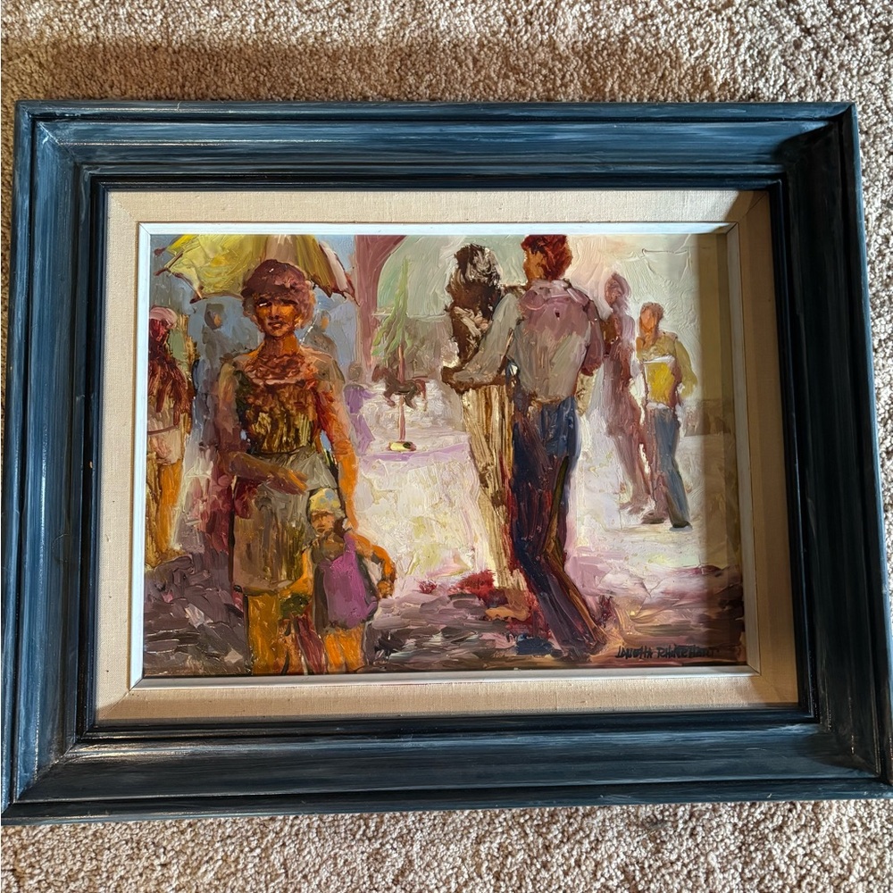 Original Surrealist Painting Listed Artist Lavetta Rhinehart